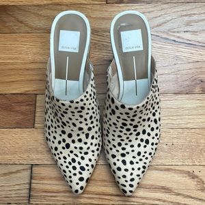 Dolce Vita Animal Print Mule Block Heel